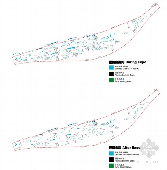 [上海]滨水生态世博园景观规划方案-服务设施分析