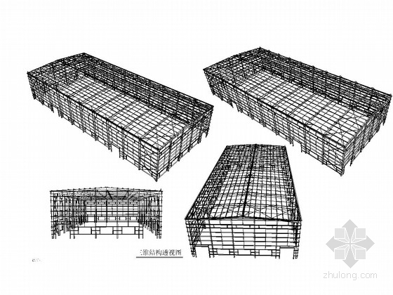 30米钢结构设计资料下载-20米及30米跨门式刚架结构粮食加工厂方案图
