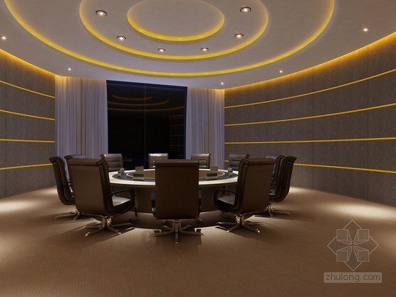 多媒体会议室3d资料下载-经理会议室3D模型下载