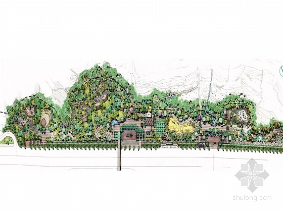 滨江公园景观节点图资料下载-[浙江]花园式公园景观规划设计方案（著名设计公司）