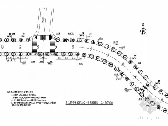 绿化工程施工图设计交底资料下载-城市支路道路绿化工程全套施工图