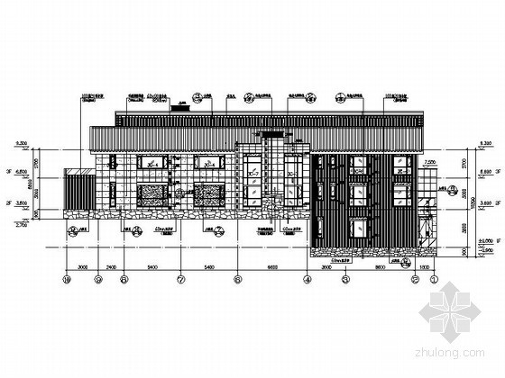 [武当山]某国际大酒店三层别墅式客房建筑施工图-图5