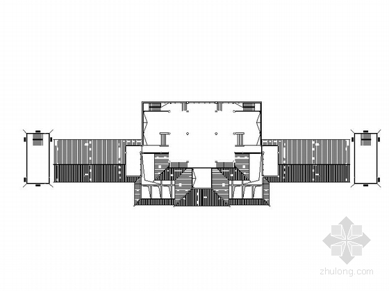 [江西] 仿古3层单檐道学院设计施工图-仿古3层单檐道学院平面图