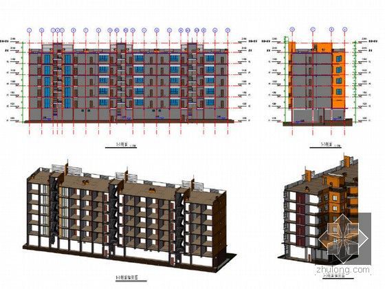 六层框架结构revit建筑结构模型pdf-主要内容