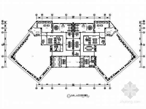 高新技术效果图资料下载-[北京]高新技术科技园金融中介机构现代办公楼装修施工图（含效果）