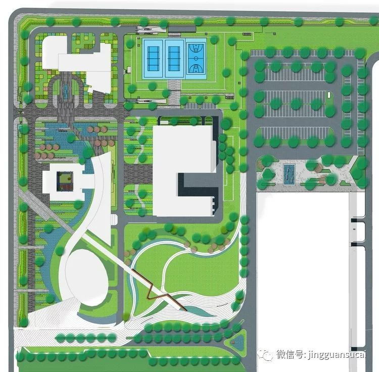 科技园区景观设计方案资料下载-聊城东阿阿胶生物科技园（厂区）景观设计