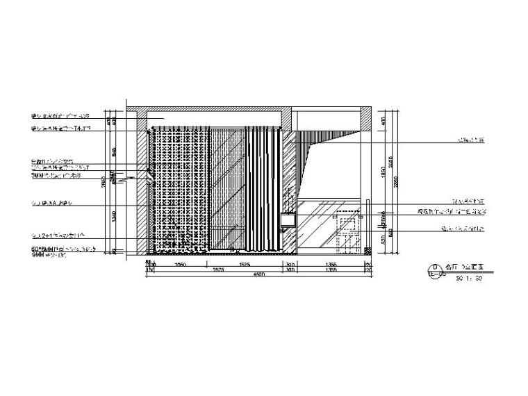 [广东]现代风格复式样板房CAD施工图（含效果图）-【广东】现代风格复式样板房CAD施工图（含效果图）立面图