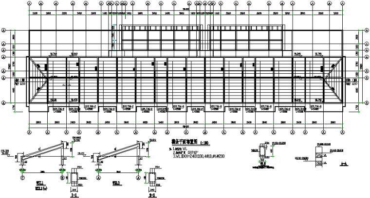 可伸缩屏风图块cad资料下载-福馨花园框架结构施工图（CAD，18张）