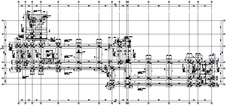 多层框架结构图资料下载-大学框架结构教学楼施工图（CAD，13张）