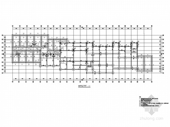 酒店基地图资料下载-[江苏]地上四层砖混结合框架结构高档宾馆结构施工图