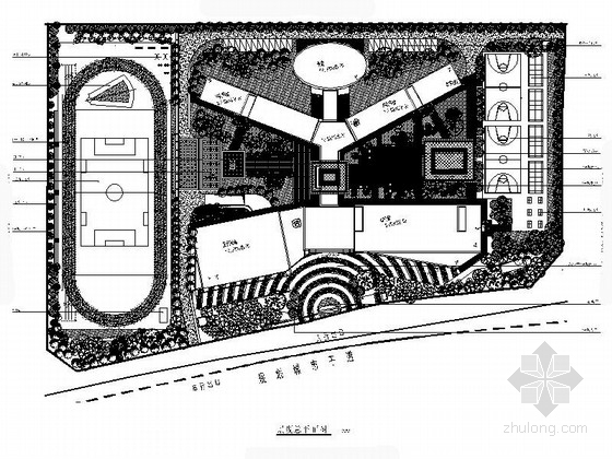 学校景观CAD图资料下载-[重庆]小学景观绿化详细设计施工图（独家原创作品）