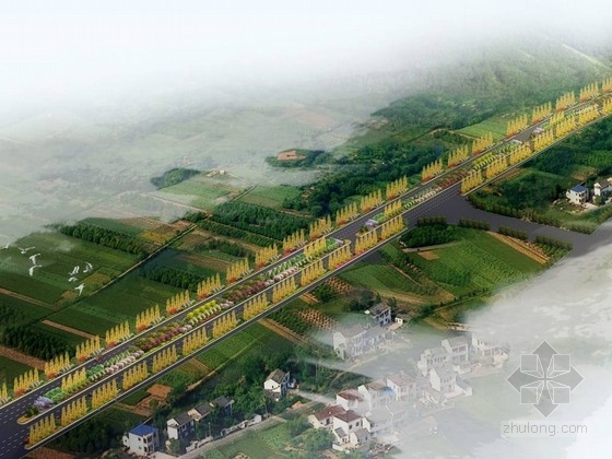 城市绿化带规划资料下载-[贵州]城市迎宾大道景观规划设计