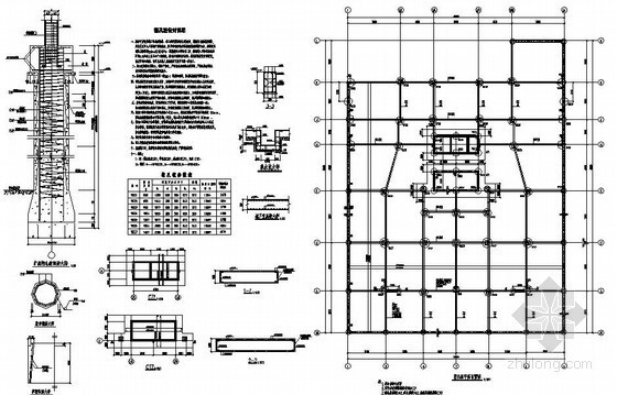 某车库改宿舍结构设计图资料下载-雅安市某高校18层框剪公寓结构设计图