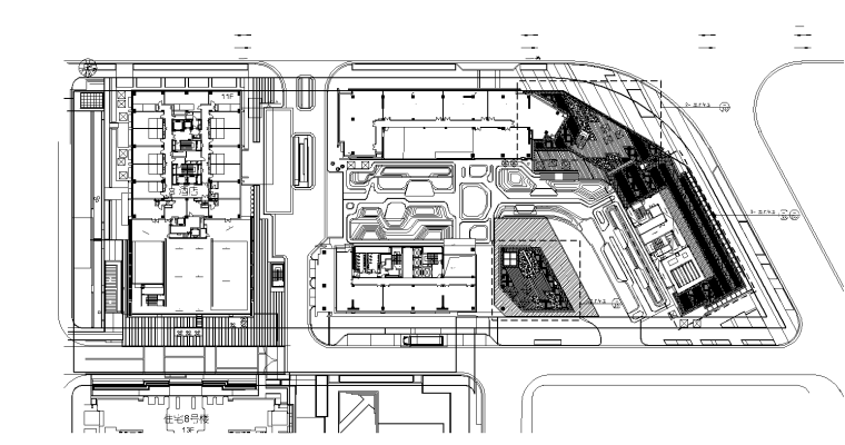 屋顶花园施工图上海资料下载-​[上海]创智天地酒店景观及办公区景观设计CAD施工图（含文本）