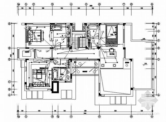 别墅建筑整套施工图资料下载-某别墅整套电气图