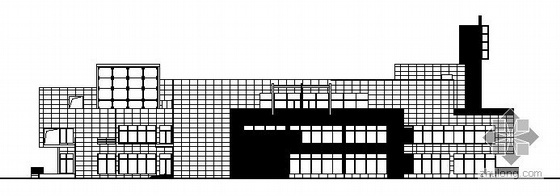 青岛建筑图资料下载-青岛某高档小区四层会所建筑施工图