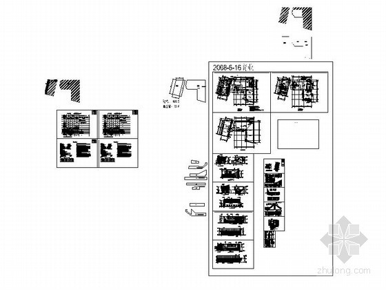 [天津]某花园住宅区二层商业裙房建筑施工图- 