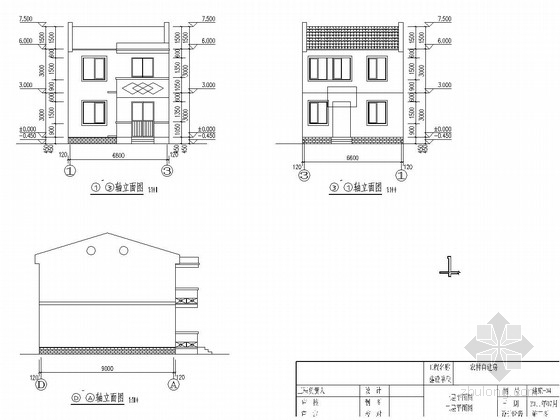 乡村建筑功能资料下载-[江苏]两层砖混结构农村自建房结构图（含建筑图）