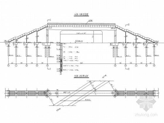 60m简支钢箱梁桥计算书资料下载-45m简支钢箱梁结构人行天桥设计图（39页 附计算书）