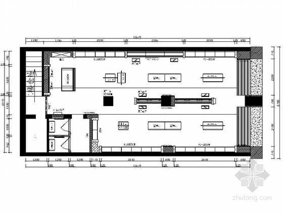 专卖店室内施工图资料下载-[四川]某运动品牌专卖店室内装修施工图