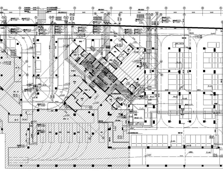 [深圳]8栋超高层商务中心给排水消防全套施工图177张（含泵房）-地下夹层平面图.jpg