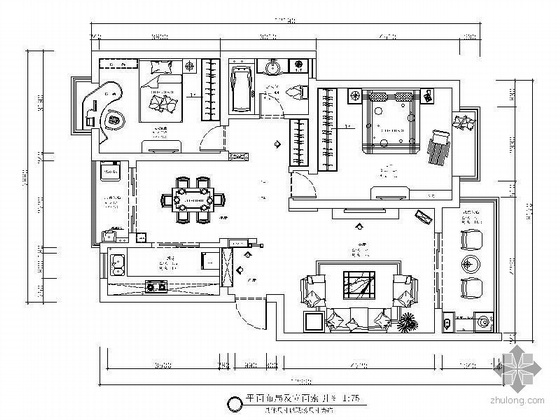 室内两室两厅设计装修方案资料下载-[上海]两室两厅设计方案