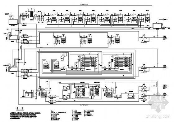 冷库系统流程图资料下载-上海某纯水系统工艺流程图