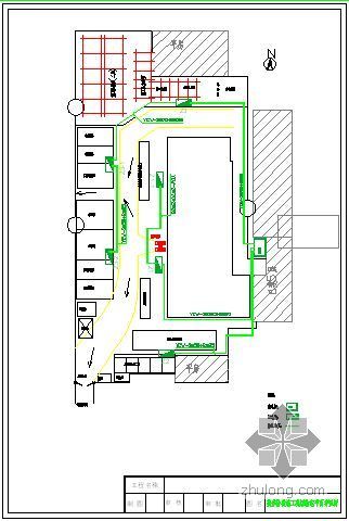 装饰临电专项方案资料下载-某项目装修阶段施工现场临电平面布置图