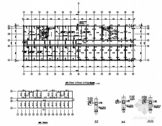 单身公寓如何设计图纸资料下载-六层砖混单身公寓结构设计图