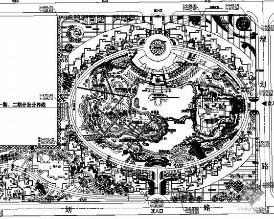 室内景观节点cad资料下载-上海某会所室内景观工程施工图
