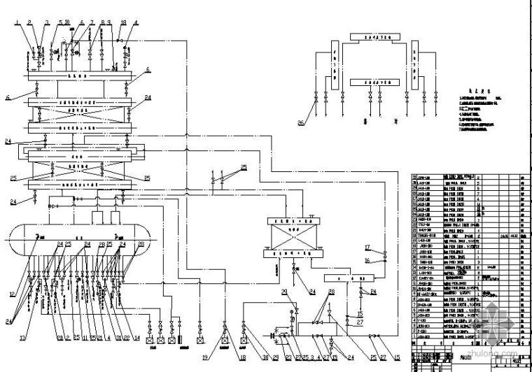 燃气锅炉工作工艺流程资料下载-某35吨燃气锅炉图纸