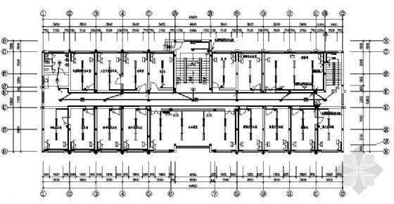 四层办公楼设计CAD资料下载-某四层办公楼强电设计