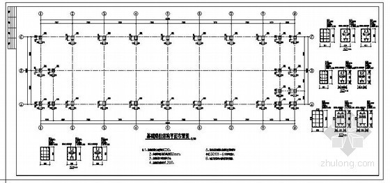 钢框架加固设计图资料下载-某四层钢框架结构设计图