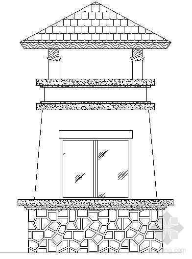 ArtDeco建筑岗亭资料下载-景观岗亭详图