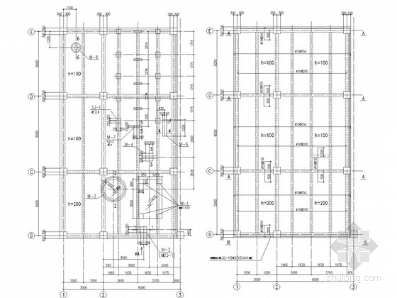 柱模板加固DWG资料下载-混凝土框架厂房增加设备改造加固施工图