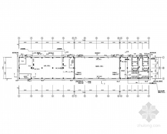 [湖北]某饲料厂建筑给排水施工图纸（科研楼、宿舍、厂房、锅炉房）-给排水平面图 