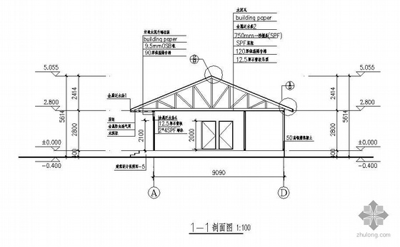 木门窗大样图资料下载-四川某一层113平米木结构住宅建筑结构设计图