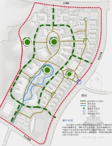 [江苏]现代风格大学校区规划及单体设计方案文本-交通分析图