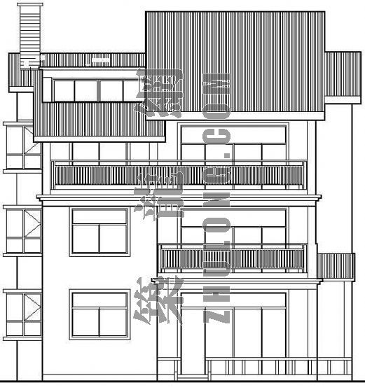 独栋别墅设计方案完整图纸资料下载-经典海滨别墅设计方案
