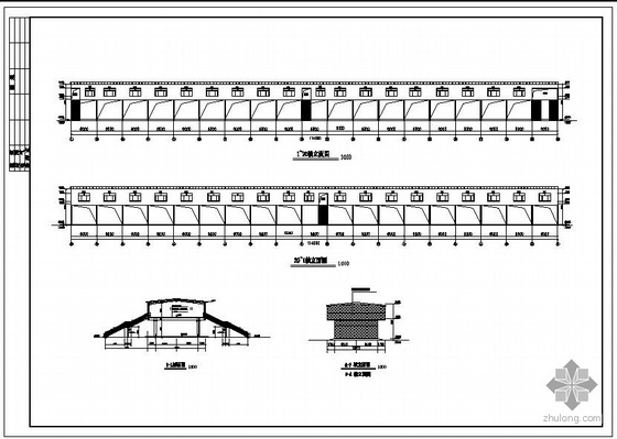 两层钢架棚厂房设计图资料下载-某两层门式刚架厂房结构设计图