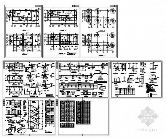 4层农房结构设计资料下载-某4层办公楼结构设计图