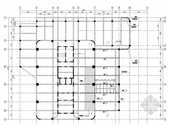 预应力楼面梁施工图资料下载-大楼预应力加固结构施工图
