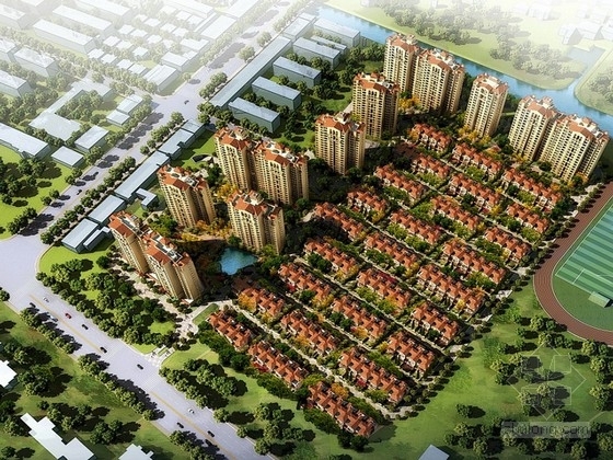 住宅区公共空间资料下载-[上海]古典风格住宅区设计方案文本（知名公司设计）