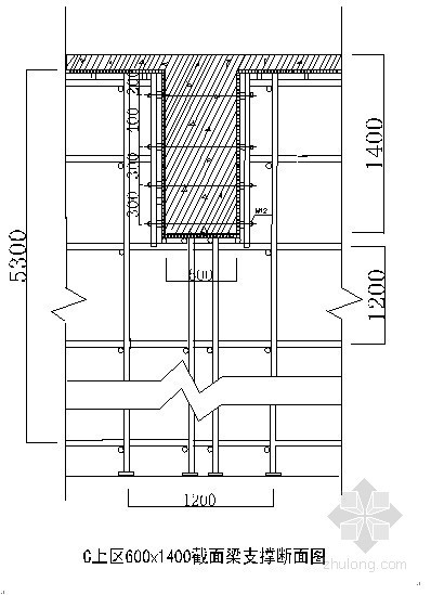 高架体支模方案资料下载-[天津]框剪结构大厦高支模施工方案(计算书、布置图)