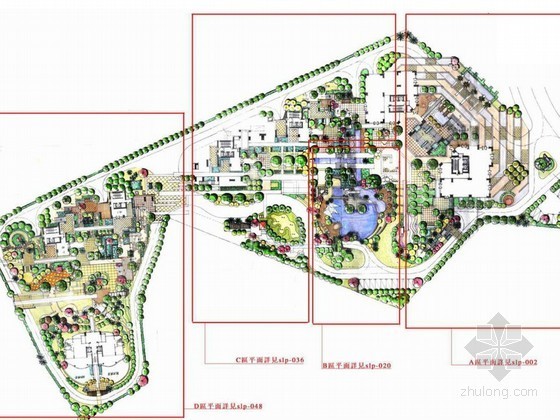 居住社区中心设计方案资料下载-高档社区中心组团绿地景观扩初设计方案