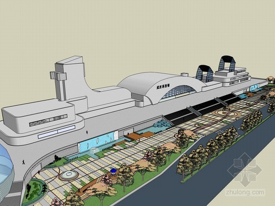 绍兴科技馆新馆设计资料下载-科技馆SketchUp模型下载