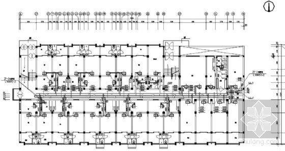 金山工业园图纸设计资料下载-某工业园1#楼空调图纸