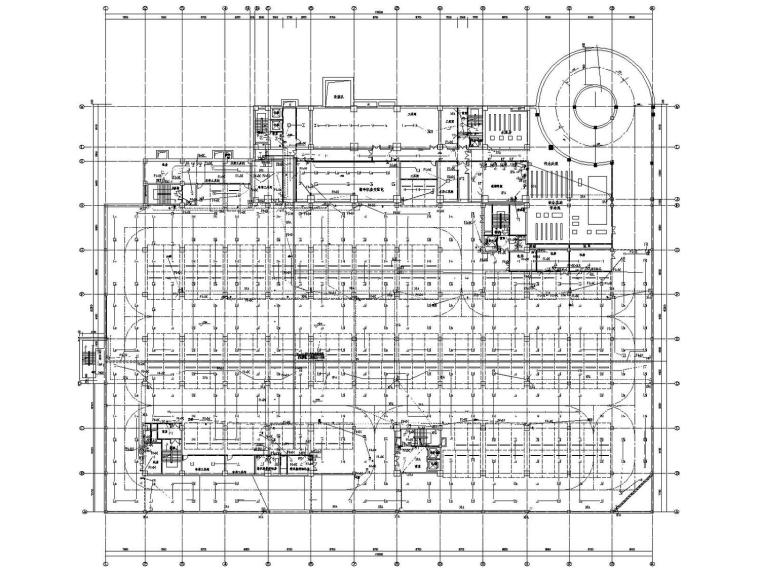 [河北]旧村改造商办楼电气施工图（含负荷计算表）-消防平面图