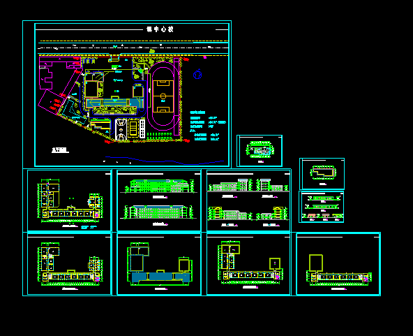 某农村中学建筑施工全图