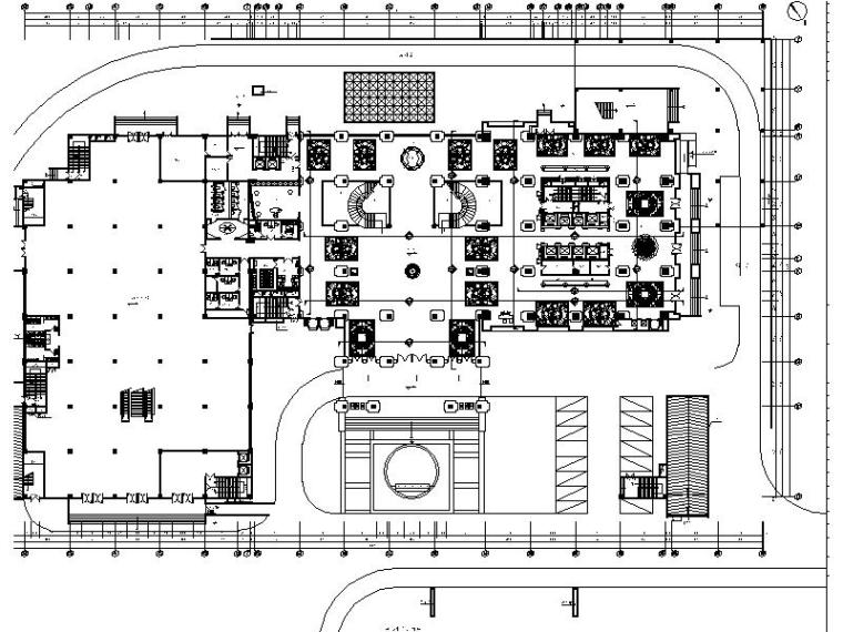 接待厅前台CAD资料下载-[重庆]欧式奢华酒店设计施工图（含效果图）